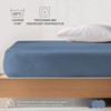 Dreamzie Premium Fitted Sheet 80 x 200 cm Blue, Fitted