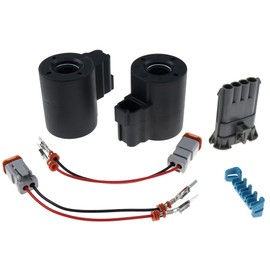 JEENDA Valve Solenoid 87456900 190443A1 134126 Compatible with Case Construction Industrial 570LXT 570MXT 580L 580M 580 Super L 580 Super M 585G 586G 588G 590 590 Carraro New Holland LV80 U80