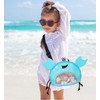 CAREOR Creative Beach Zipper Bag, Portable Crab-Shaped Mesh Beach Bag