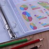 Antner 12 Pack Letter Size Binder Pockets 3 Ring Binder