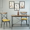 BUYUE 14" Metal Chair Cushion with Magnetic 1 Piece, Luxury