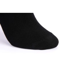 Mumoi Socks, Casual Socks, 6 Pair Set, Plain, Cotton, Black