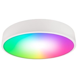 McShine - LED Ceiling Light Dimmable Ceiling Light Wifi 35 W I Round White I 4450 lm Light Colours RGB Adjustable via App 3000 K - 6500 K, Diameter 400 x H 50 mm Lamp for Living Room, Children's Room
