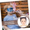 TEHAUX Reusable Face Makeup Practice Board Face Painting Mold for