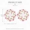 2Pack Round Lace Doilies Tablecloth,flower Embroidered Placemats