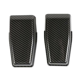EIOFEVY Carbon Fiber Rear Door Window Upper Hinge Cover Trim 18 19 for Jeep for Wrangler 2018-2019 ABS Plastic