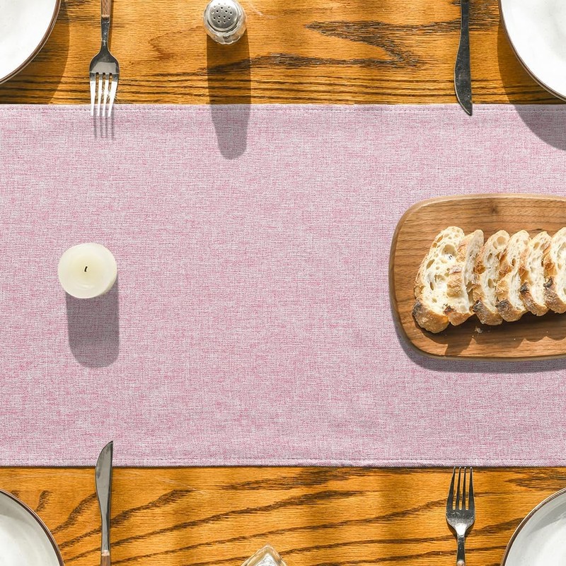 Artoid Mode Pink Summer Table Runner, Seasonal Fall Autumn Machine