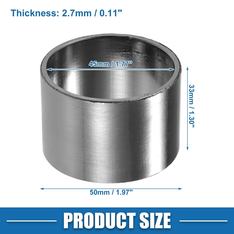 A ABSOPRO Motorcycle Exhaust Air Muffler Pipe Gasket 45mm Inner
