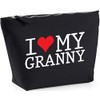 Hippowarehouse I Love My Granny printed make up cosmetic wash