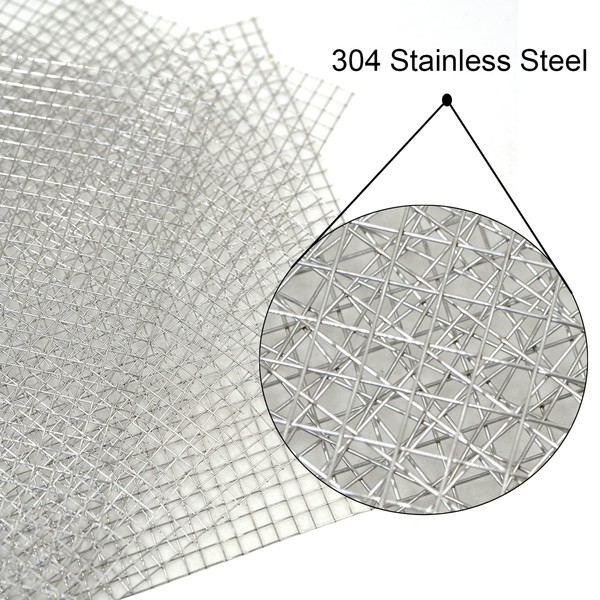 C&Xanadu C&Xanadu 5 PCS Wire Mesh Panels,304 Stainless Steel Mesh