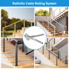 RailinGo 50Pack 1/8" Invisible Cable Railing Kit, T316 Stainless Steel