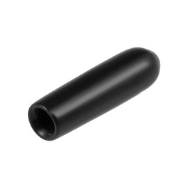 sourcing map Rubber End Caps Vinyl Round Tube Bolt Cap Cover Thread Protector Black 3mm Inner Dia