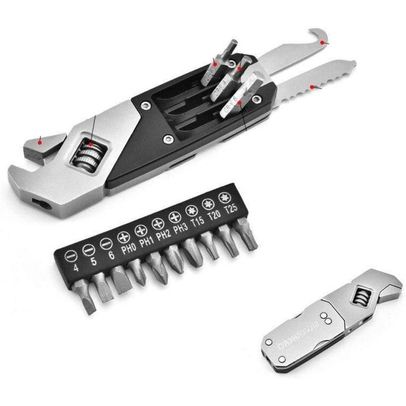 ArtisanShow Outdoor EDC Camping Gadget Adjustable Foldable Wrench EDC Multi