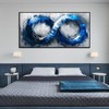 Ouzzlie Blue Picture Wall Decor for Living Room Office Abstract