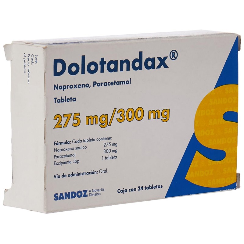 para Dolor y la Fiebre, Caja con 24 Tabletas