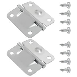 OSVJE 2 Pack Durable Stainless Steel Hinge, Replacement Cooler Hinges with Screws Set, Compatible Ice Chest Hinges for Outdoor Enthusiasts