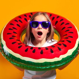 Neon Colors Party Favor Supplies Unisex Sunglasses Pack of 8 for Kids (8 Pack Royal Blue)