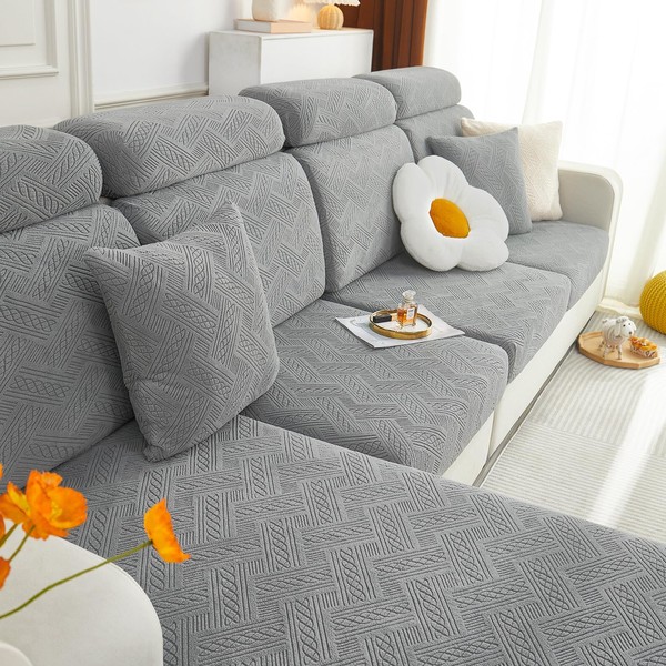 hyha hyha Individual Couch Cushion Covers, Stretch Magic Sofa Seat
