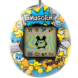 Bandai Tamagotchi Original Pochitchi Comic Book Shell | Tamagotchi Original Cyber Pet 90s Adults and Kids Toy with Chain | Retro Virtual Pets are Great Boys and Girls Toys or Gifts for Ages 8+
