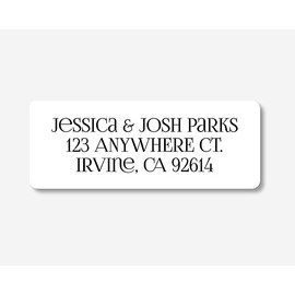 60ct - Wedding Invitation Return Address Labels, Wedding Stickers, Return Address Stickers for Invitations (#335-WH)
