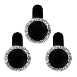 Veemoon Camera Lens Protector Glitter Rhinestone Lens Protective Film for Phone Camera Silver