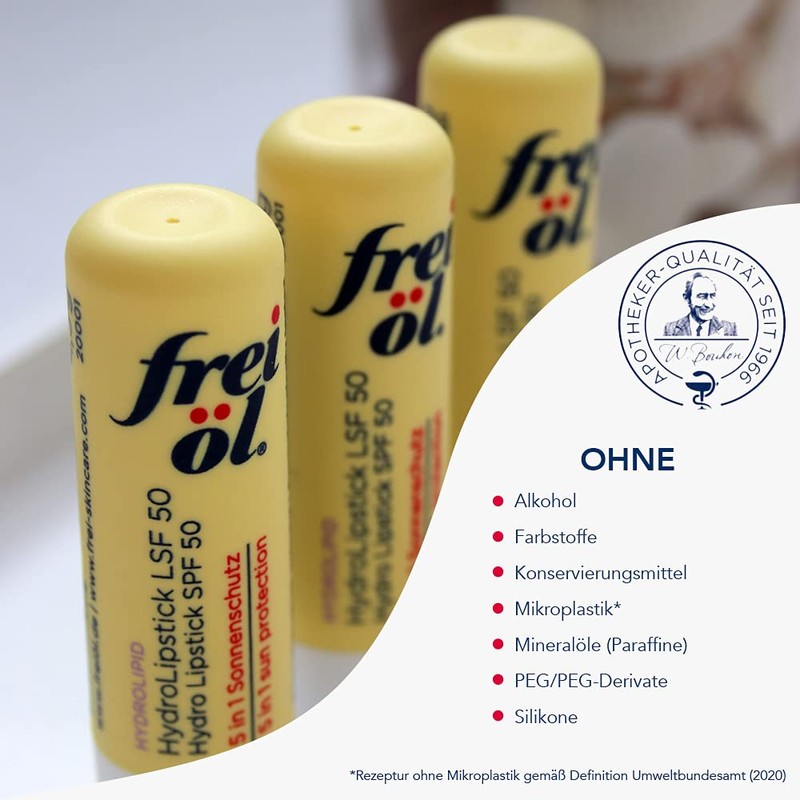 frei öl HydroLipstick SPF 50 - Lip Care with Hyaluronic