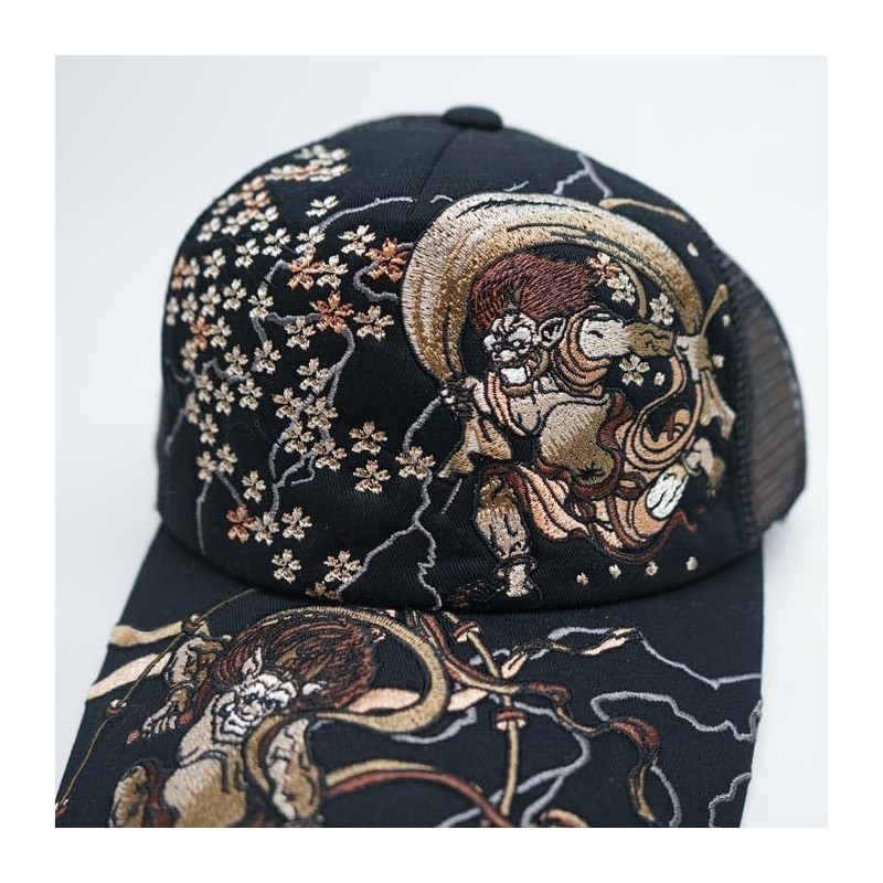 Karakura Tamashii 252854 Men's Japanese Pattern, Cap, Hat, Full Embroidery,