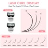 NATUHANA Ellipse Flat Eyelash Extension B Curls 0.15 mm 8-15