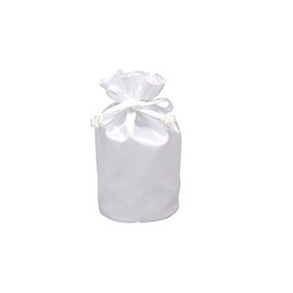 Omoido Reminder [Urn Cover Bag] Satin Bag, Cute and Perfect for Parts, Dress Up, White, 2 Size