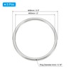 PATIKIL 5 Pcs Metal Rings 2 Inch 316 Stainless Steel