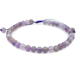 Pulsera de Amatista 100% Natural | Serenidad, Transmutación y Espiritualidad | (4mm)