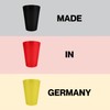 S&S-Shop 10 Plastic Drinking Cups 0.4 L Black Reusable Drinking