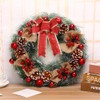 VINFUTUR 5pcs Large Christmas Bows Glitter Red Christmas Tree Decoration