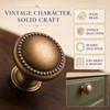 Antique Brass Cabinet Knobs and Drawer Pull Handles, Vintage Zinc