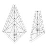 sourcing map 1 Set Art Ruler Squedge 8 Inch 22.5°