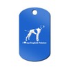 Mister Petlife I Love My English Pointer Engraved Keychain/GI Tag