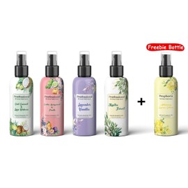 Pewfessional poop spray for toilet, pre poo toilet spray bathroom odor eliminator and air freshener, 2.5 Ounce, 5 bottles Travel Size