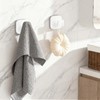 WingWider Shower Hooks for Inside Shower,Reusable Suction Cup Hooks for