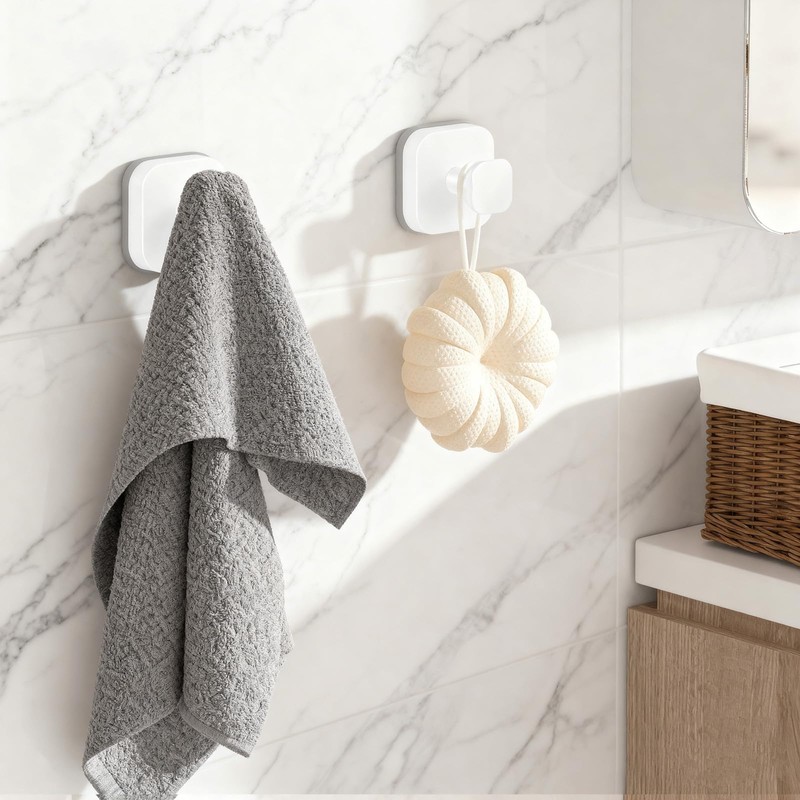 WingWider Shower Hooks for Inside Shower,Reusable Suction Cup Hooks for