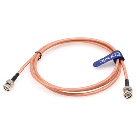 Eonvic cables-RG400 Coaxial RF BNC Male Right Angle to BNC Male Cable STR8