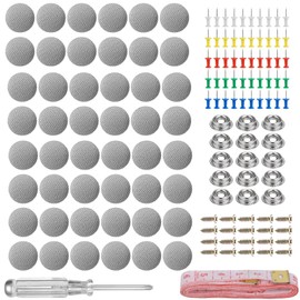 Zocipro Set of 100 roof liner repair kit, car headliner repair kit, car repair rivets, car roof rivets, button, car roof headliner repair, with pins, screwdriver, tape measure for all cars