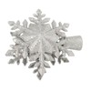 Silver Snowflake Christmas Tree Topper Lighted 3D PVC Christmas Tree