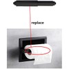 Toilet Paper Holder Roller 2pcs Black Color Plastic Toilet Tissue