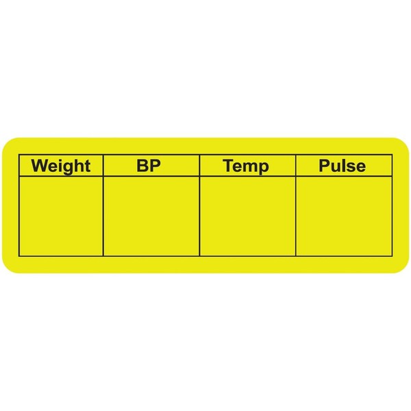 Doctor Stuff - File Folder Chart Labels, MAP3590, Weight/Blood Pressure,