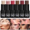 3PCS Contouring Stick 3 Colors, Highlighter, Bronzer, Cheek, Non-stick, Water
