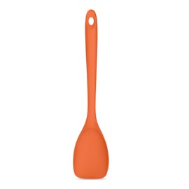 600ºF Heat Resistat Spatula Spoon: U-Taste Flexible Silicone Cooking Scoop Spoonula, Serving Mixing Scraping Food in Non-Stick Pan Cookware, Seamless Multifunctional Kitchen Utensil (Orange)