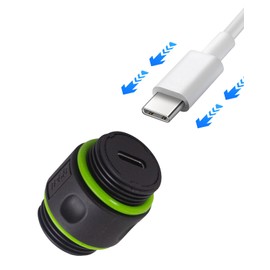 Maxhood Waterproof USB C Connector 10Gbps, USB C Data Waterproof Connector, Waterproof USB C Panel Mount Adapter Coupler Bulkhead USB Type C 3.1 Outdoor Charging Socket for Data Transfer,1pcs