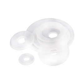 KINDOYO Washers for Screws - Soft Nylon Seal Insulating Disc Plastic Washers (M3-M5), M5 x 7.5 x 1 mm