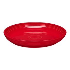 Fiesta® Coupe Dinner Bowl Plate 10.375” Dinner Plate 40 oz – Durable Ceramic, Lead-Safe, Dishwasher/Microwave/Oven Safe – Made in USA - Scarlet