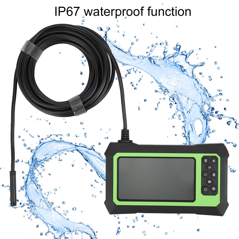 4.3in Digital Inspection Endoscope Camera HD 1080P 8LED IP67 Waterproof
